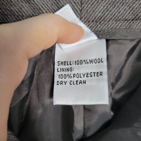 NWOT Talbots Petites Pants Women's 2 Brown 100% Wool Wide Leg Trousers Slacks - Picture 7 of 10